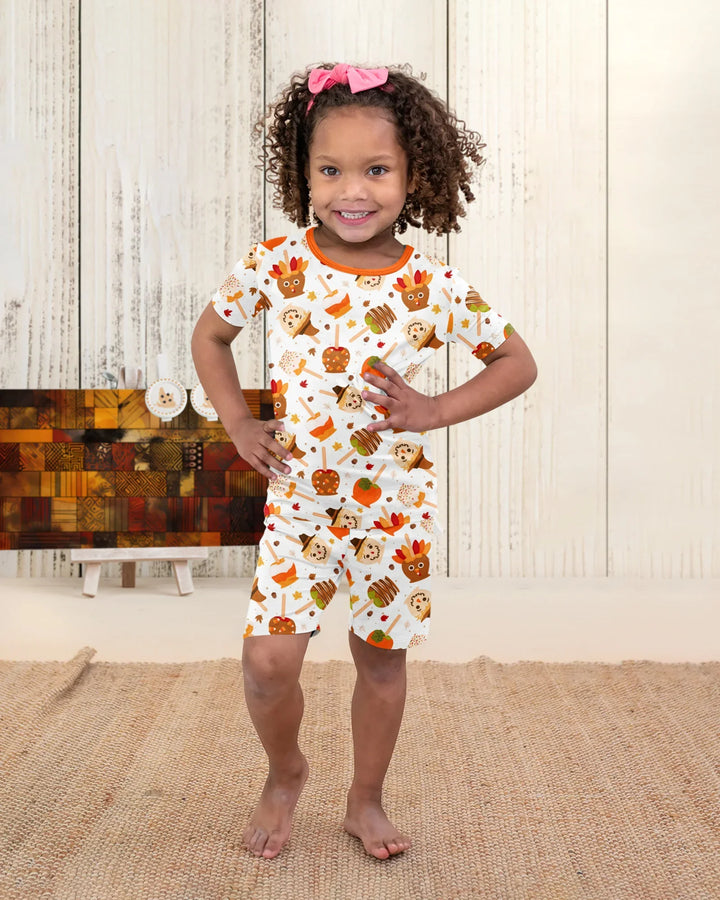Template Bamboo Two Piece Short Sleeve Shorts Pyjamas Set