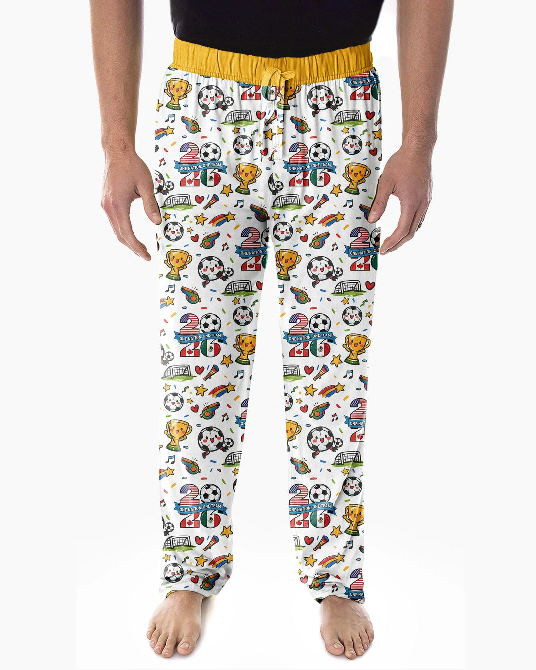 Soccer Fever 2026 Family Matching Bamboo Men's Pajama Set