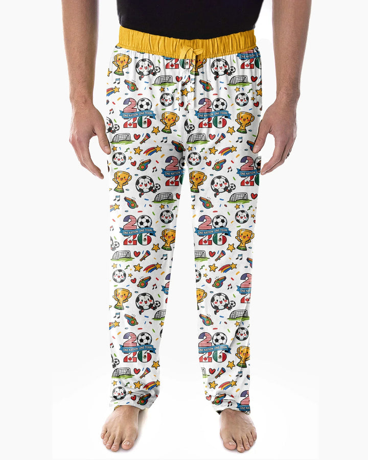 Soccer Fever 2026 Family Matching Bamboo Men's Pajama Set