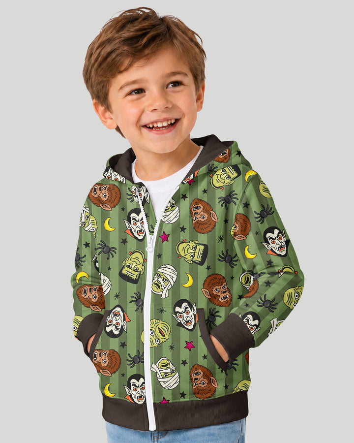 Creepy Crew Family Matching Bamboo Zip Hoodie