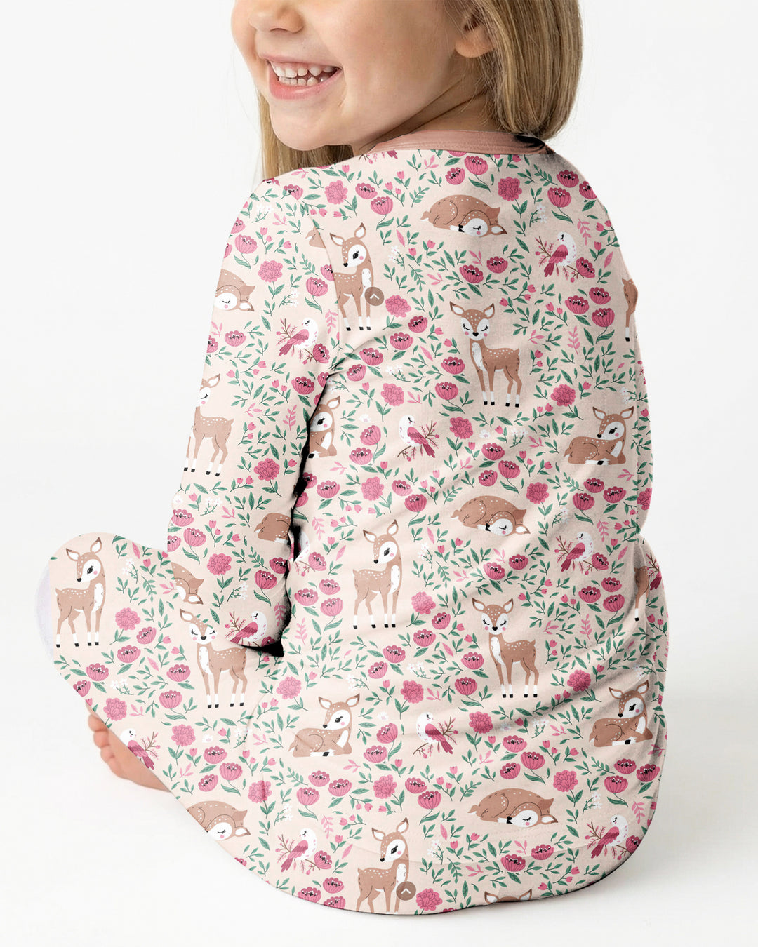 Little Deer Meadow Bamboo Two Piece Long Sleeve Pajama Set