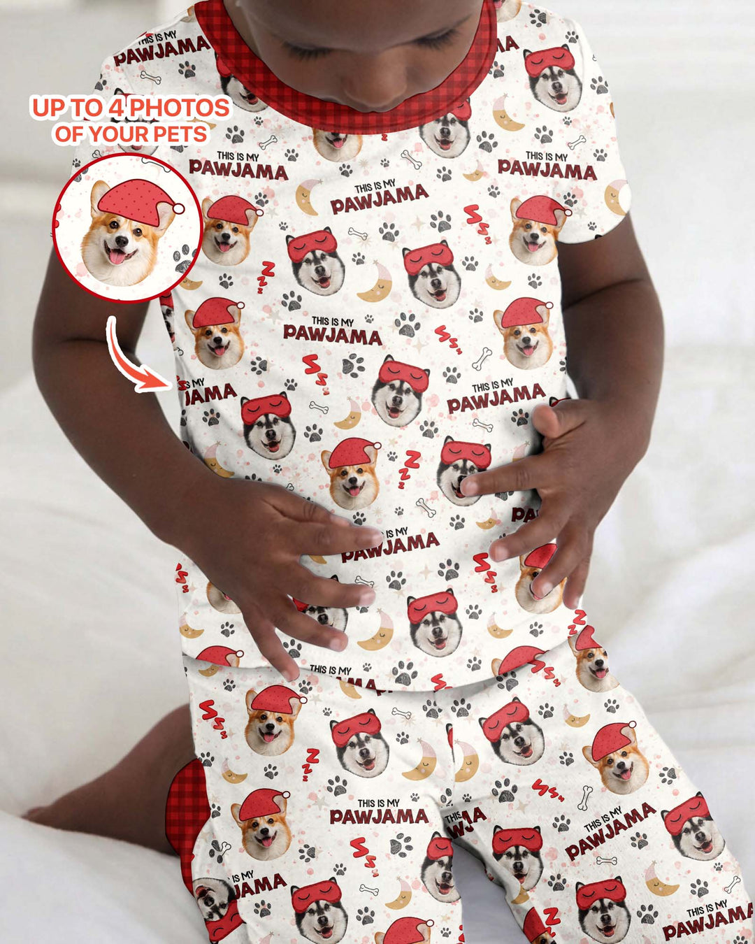 CUSTOM Template Bamboo Two Piece Short Sleeve Pyjamas Set
