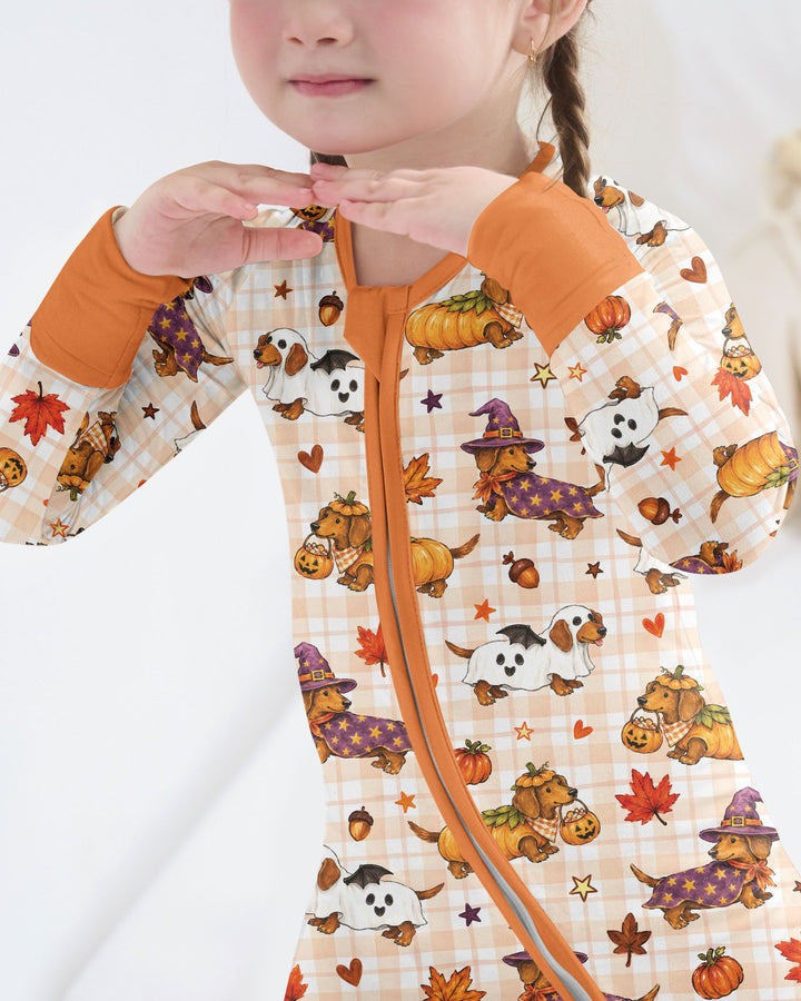 Spooky Dachshund Bamboo Convertible Zippy