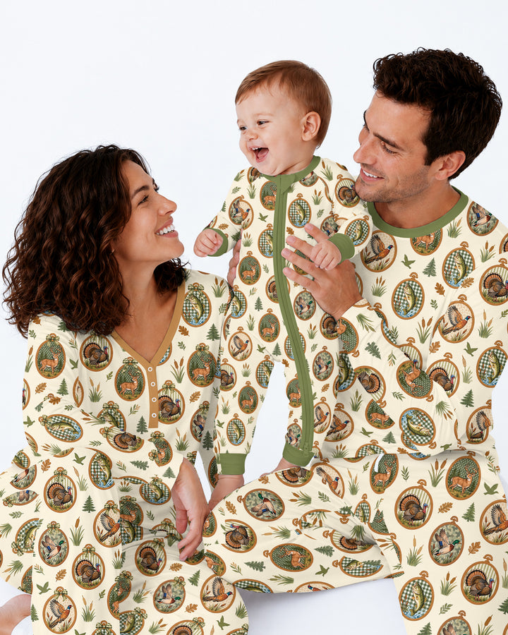 Hunting Season Family Matching Bamboo Men's Pajama Set