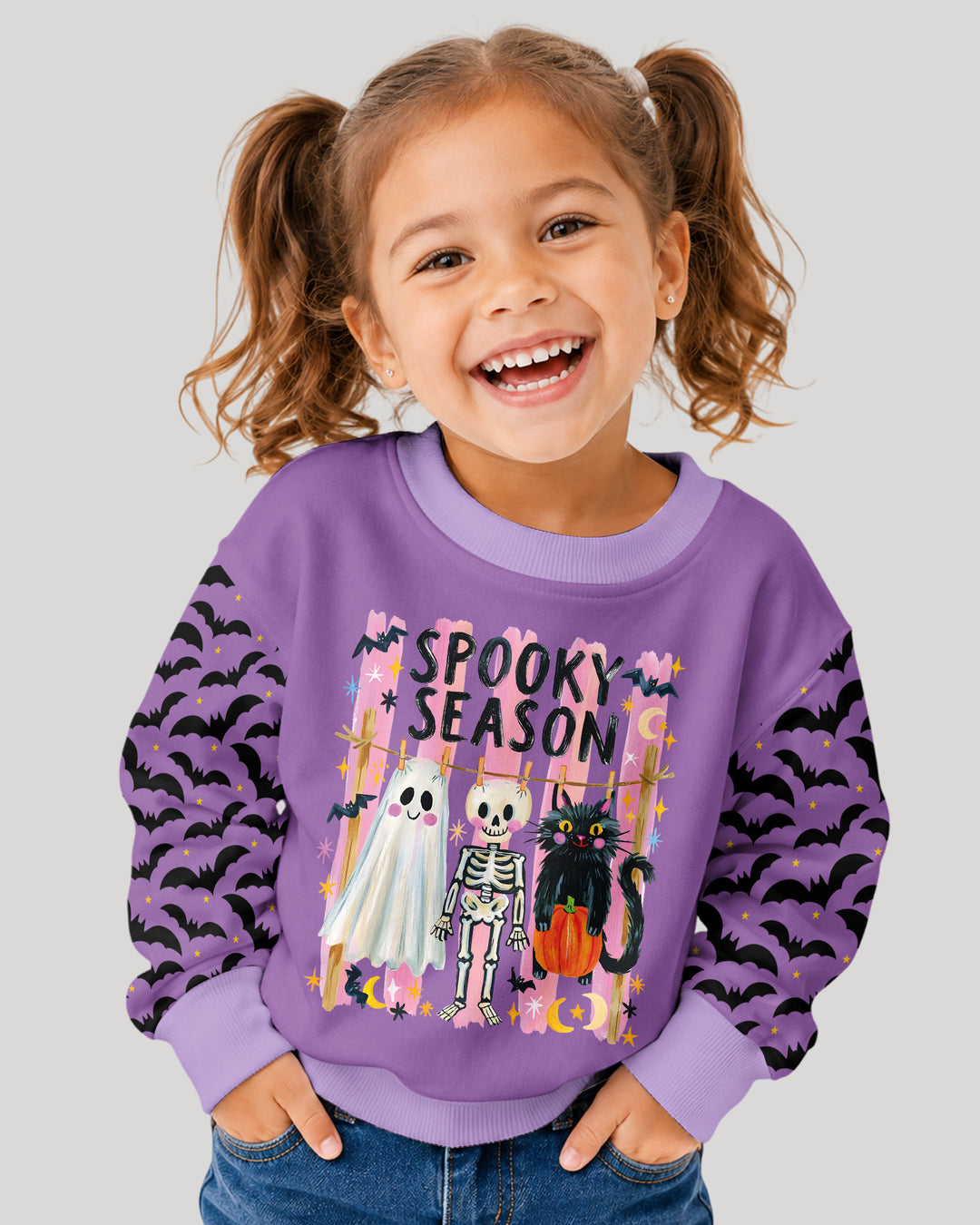 Bats & Boos Family Matching Bamboo Crewneck Sweatshirt