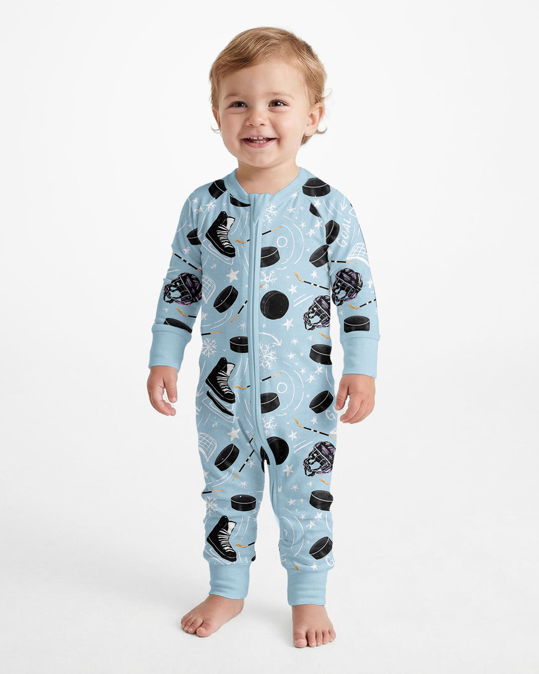 Little Hockey Fan Bamboo Convertible Zippy