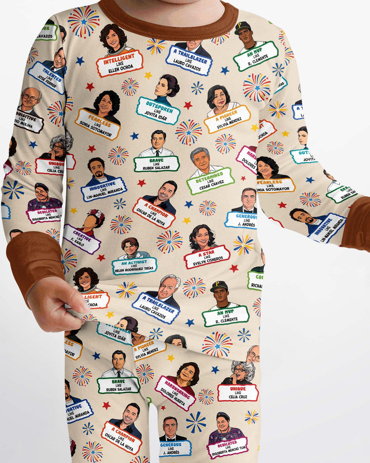 Template Bamboo Two Piece Long Sleeve Pyjamas Set