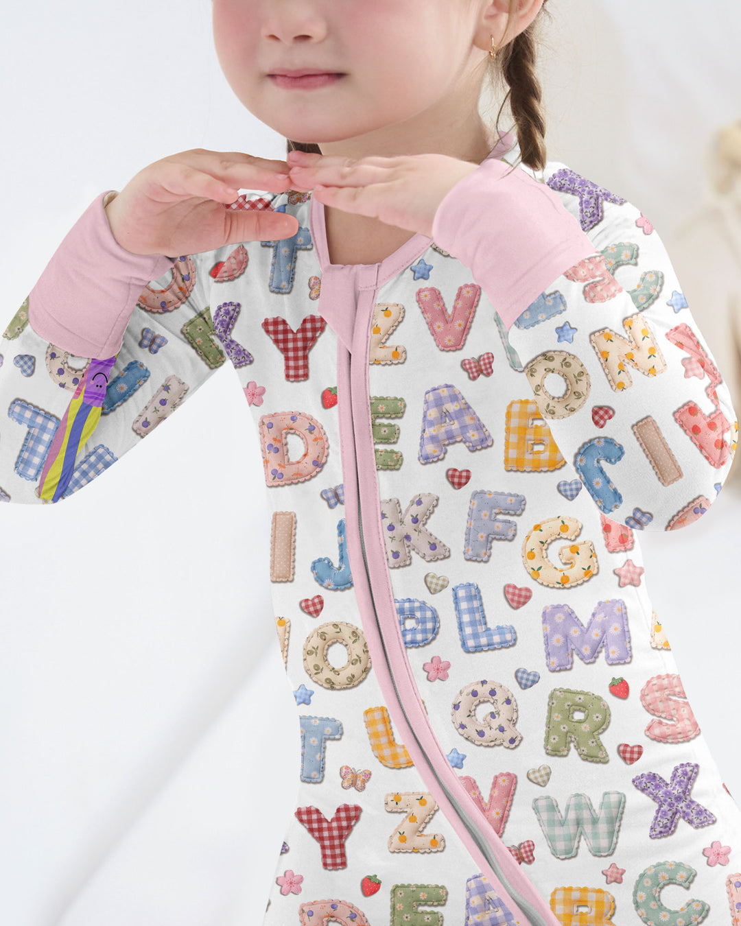 Fabric Alphabet Letters Bamboo Convertible Zippy