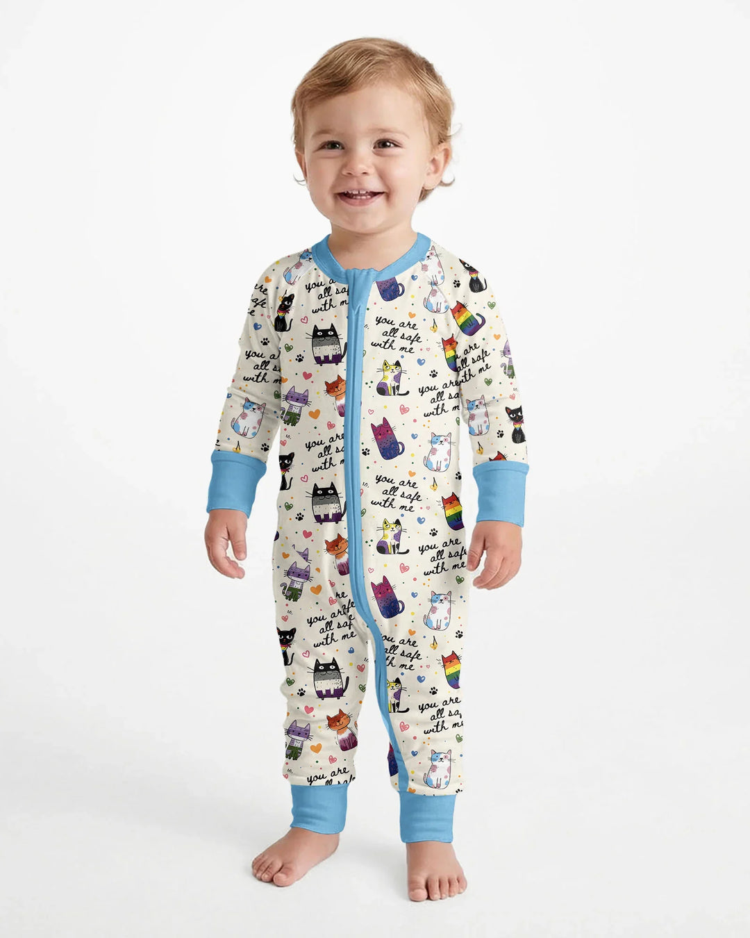 Loved & Safe Kitties Family Matching Bamboo Convertible Zippy