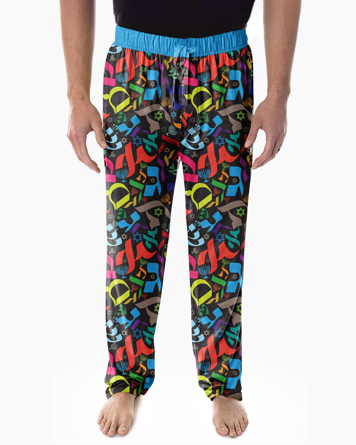 Hebrew Harmony Family Matching Bamboo Men's Pajama Set