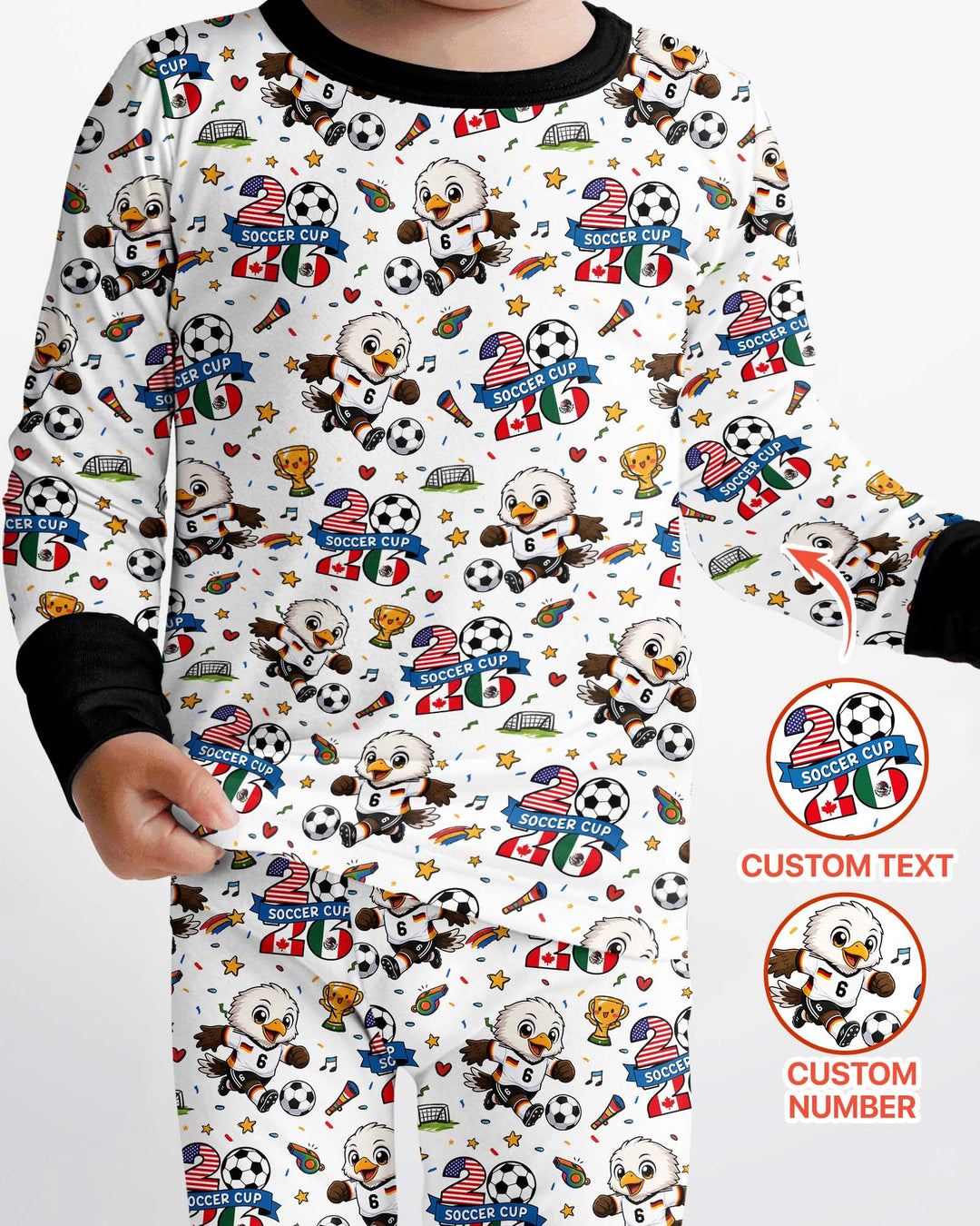We Are The Champions Soccer Cup 2026 Bamboo Two Piece Long Sleeve Pajama Set