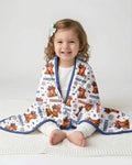 Moo-Rica Cowgirl Bamboo Blanket