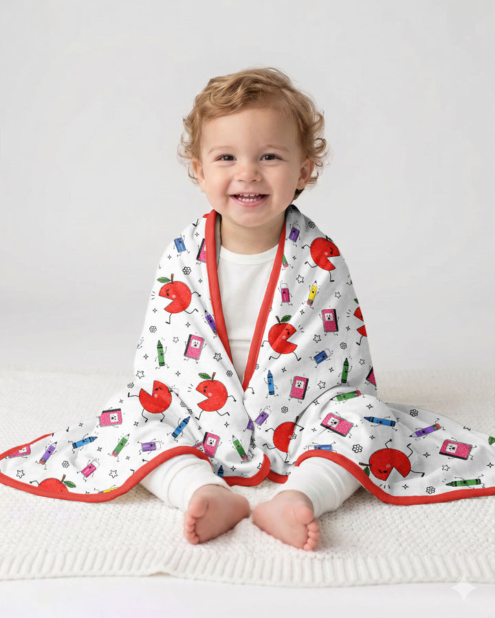 Back To School Chasing Bamboo Blanket
