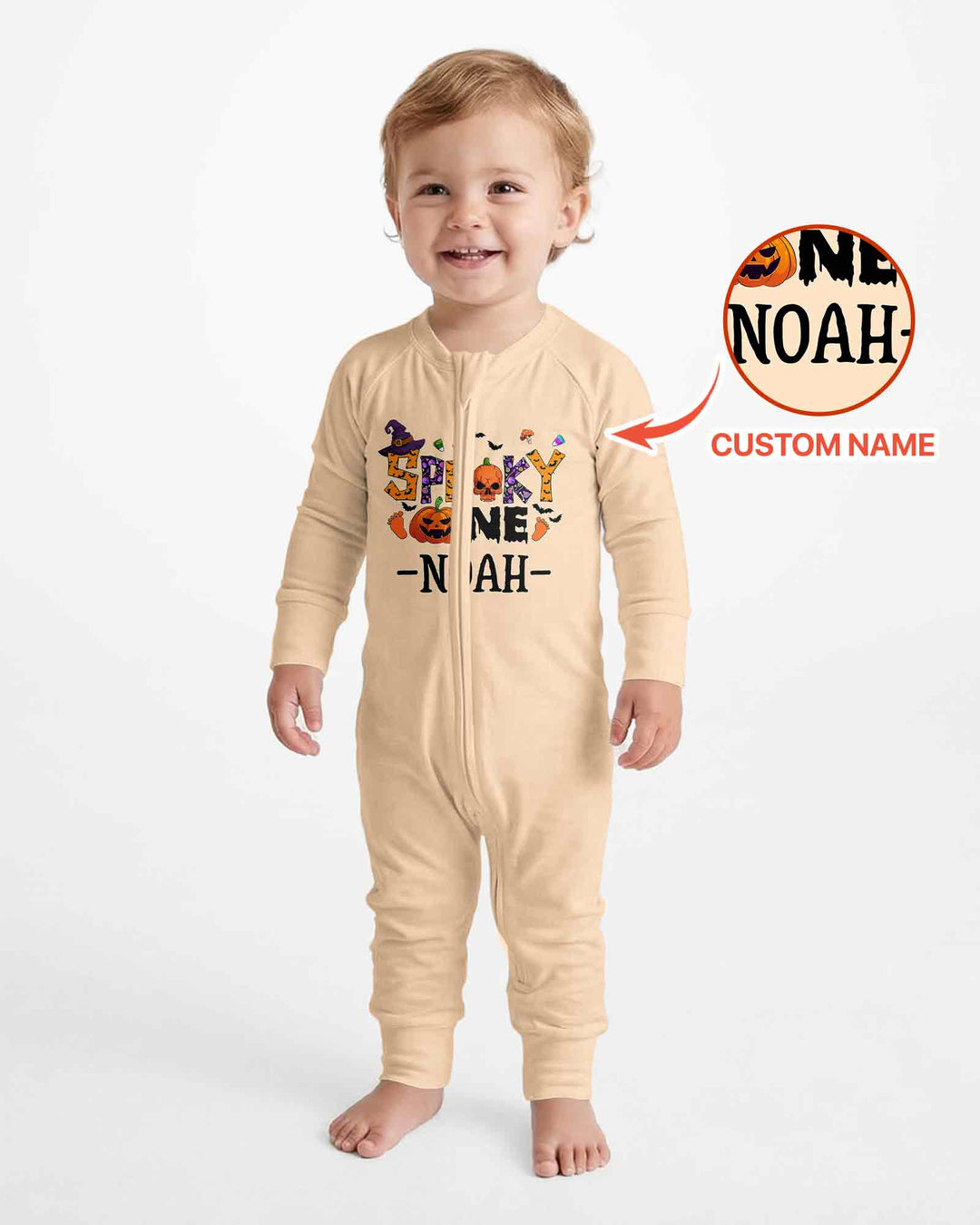 Personalized Spooky One First Birthday Halloween Bamboo Convertible Zippy