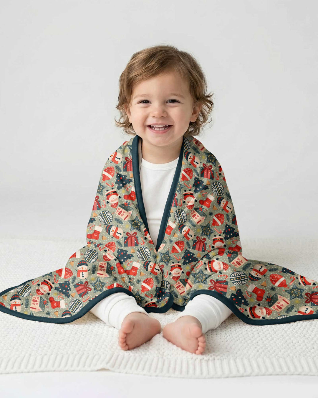 Christmas Ornaments Bamboo Blanket