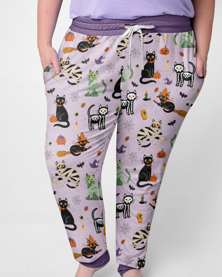 Spooky Cat Squad Bamboo Women Pajama Set