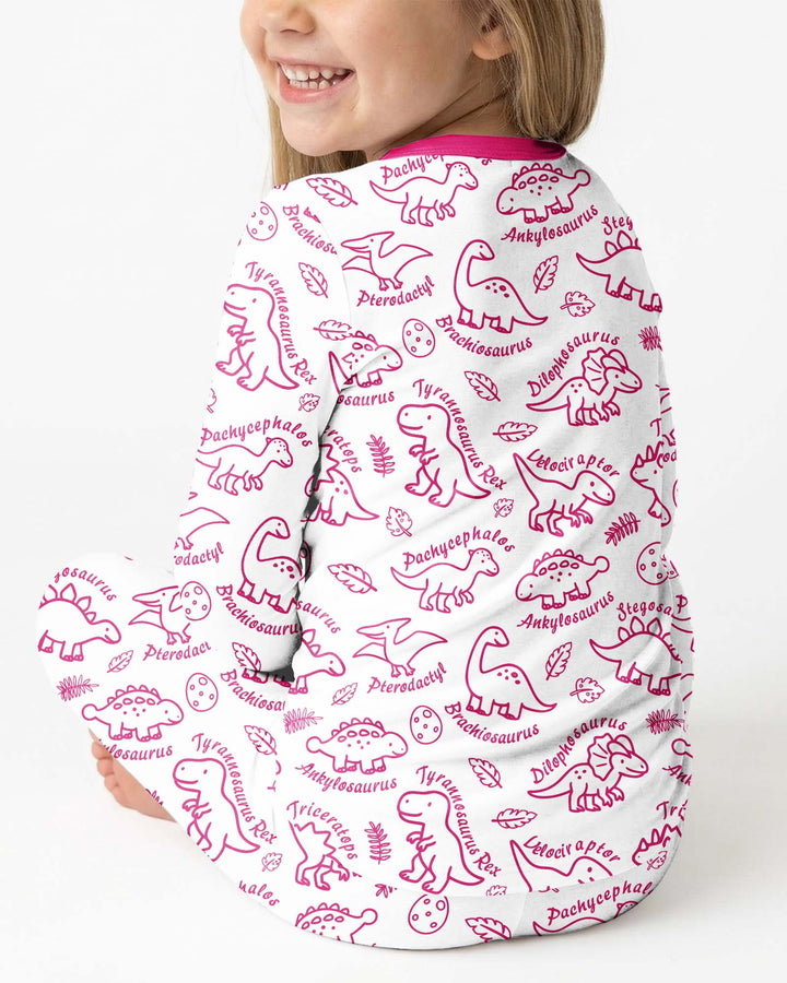 Template Bamboo Two Piece Long Sleeve Pyjamas Set
