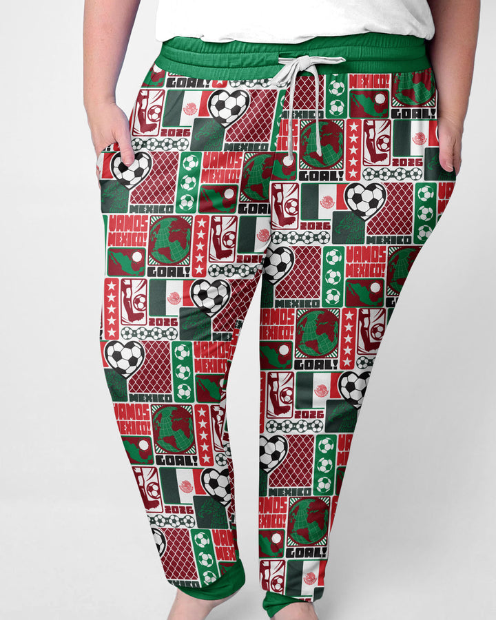 World Soccer Vamos Mexico Bamboo Women Pajama Set