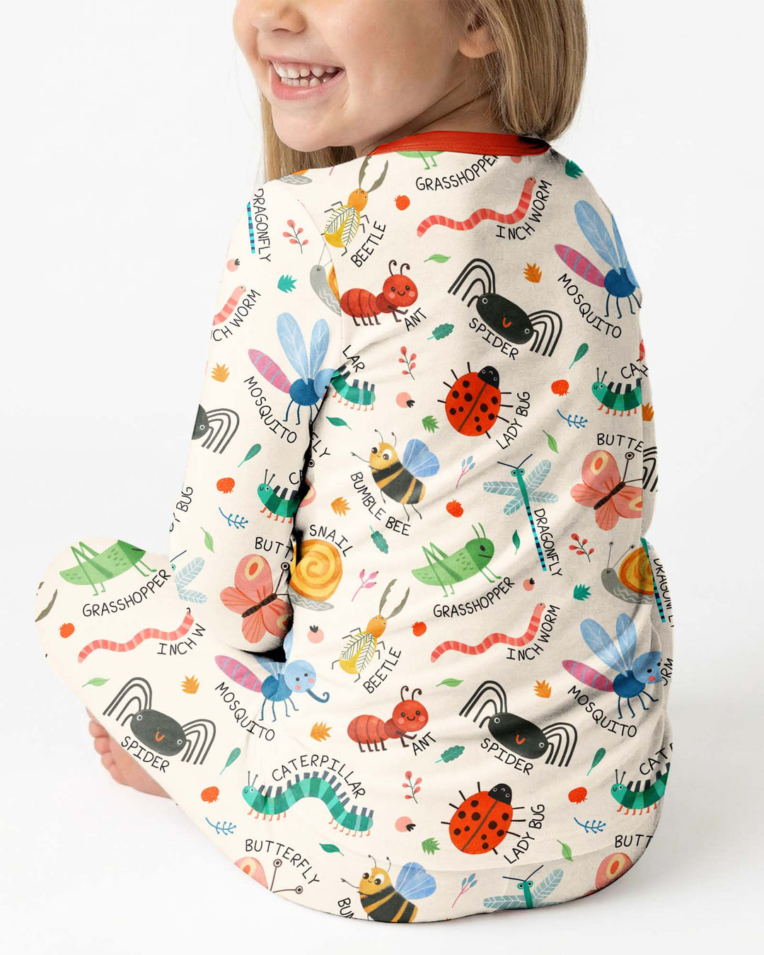 Bug Field Guide Bamboo Two Piece Long Sleeve Pajama Set