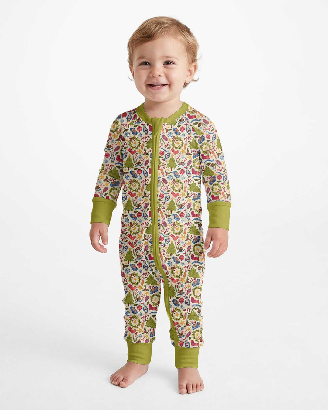 All Over Christmas Fun Bamboo Convertible Zippy