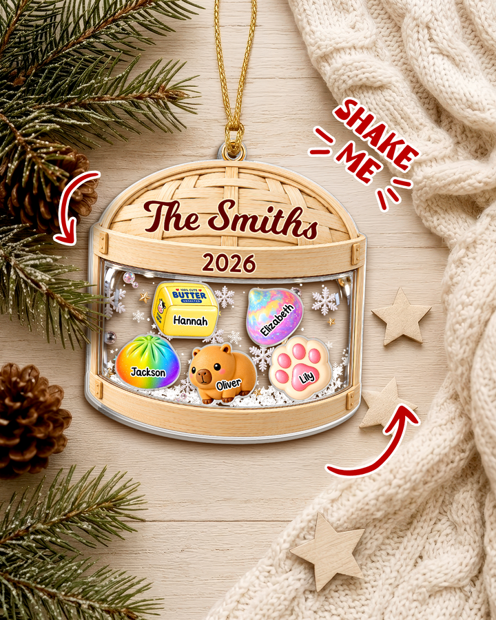Squishies Family Shaker Ornament