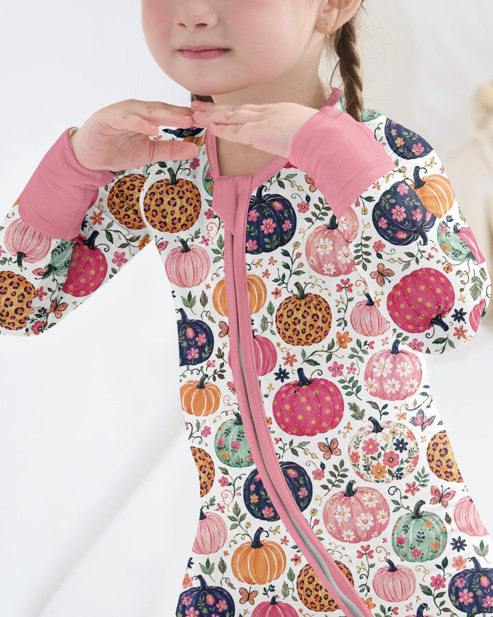 Floral Pumpkin Bamboo Convertible Zippy