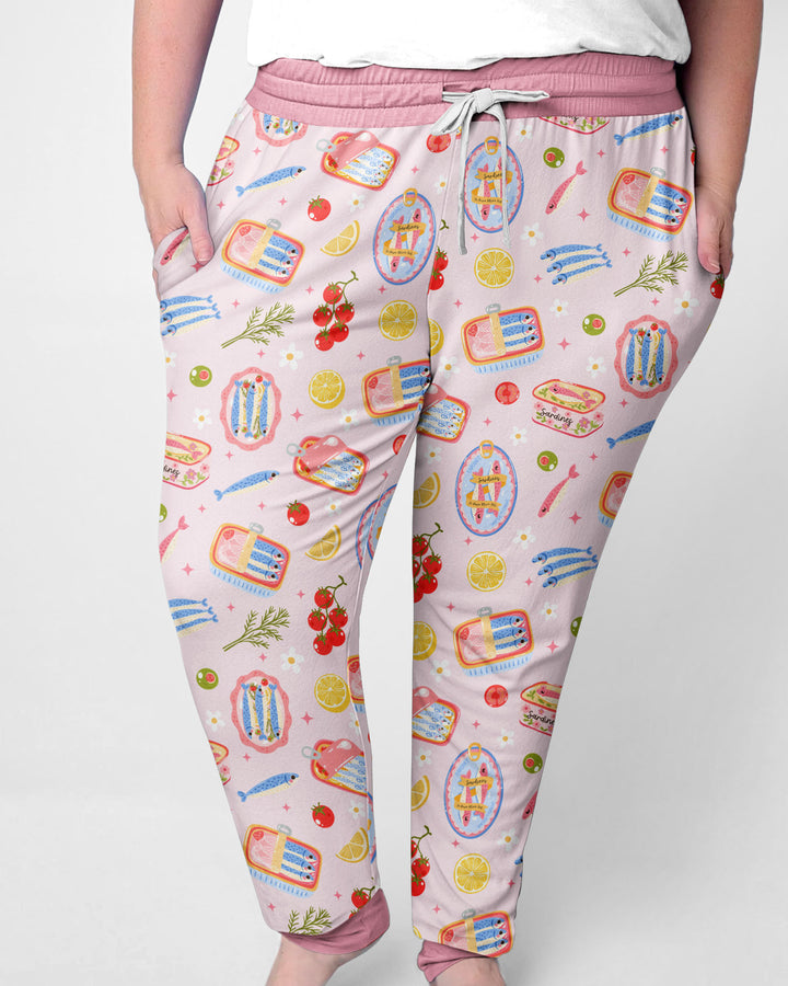Preppy Sardines Bamboo Women Pajama Set