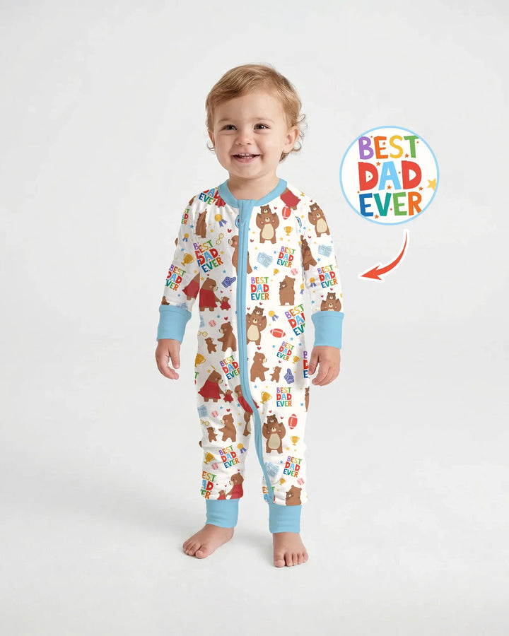 Best Daddy Bear Ever Family Matching Bamboo Convertible Zippy