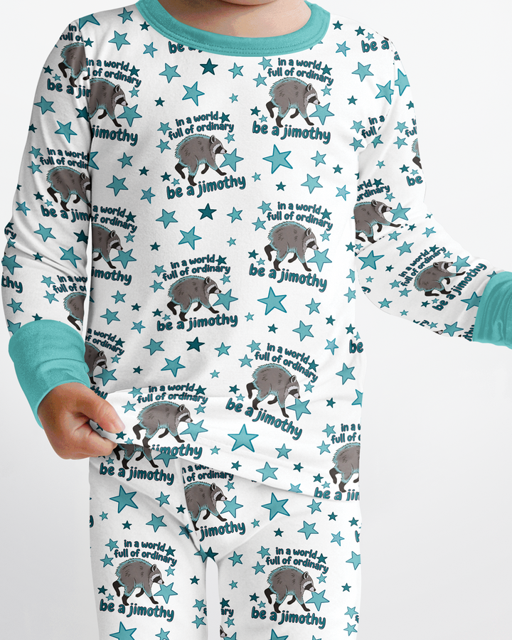 In A World Full Of Ordinary Be A Jimothy Bamboo Two Piece Long Sleeve Pajama Set