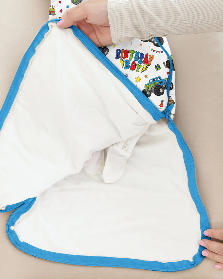 Monster Truck Birthday Boy Bamboo Sleep Bag