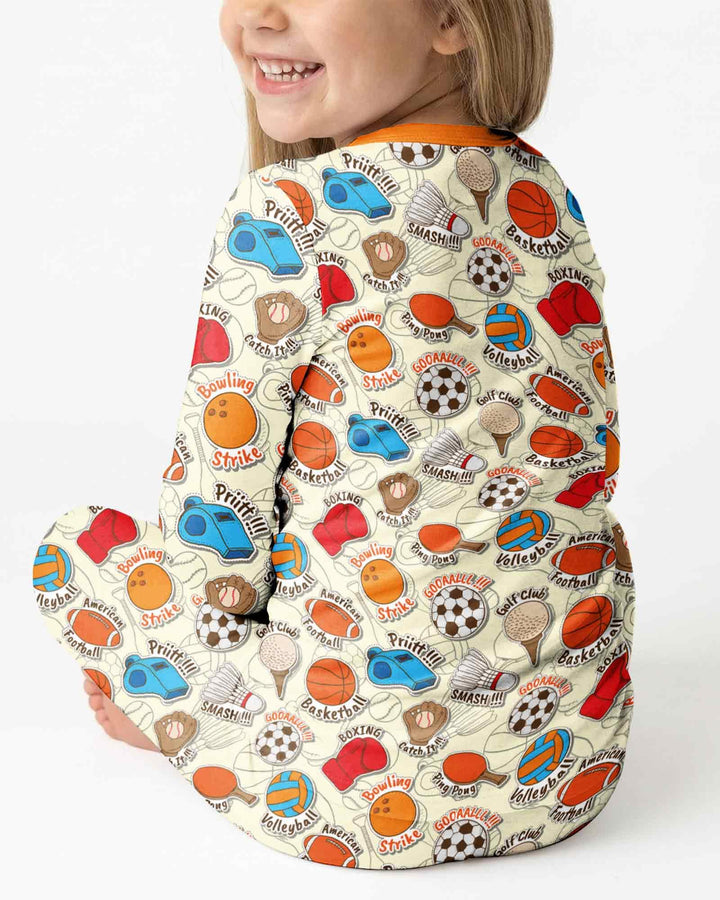 Template Bamboo Two Piece Long Sleeve Pyjamas Set