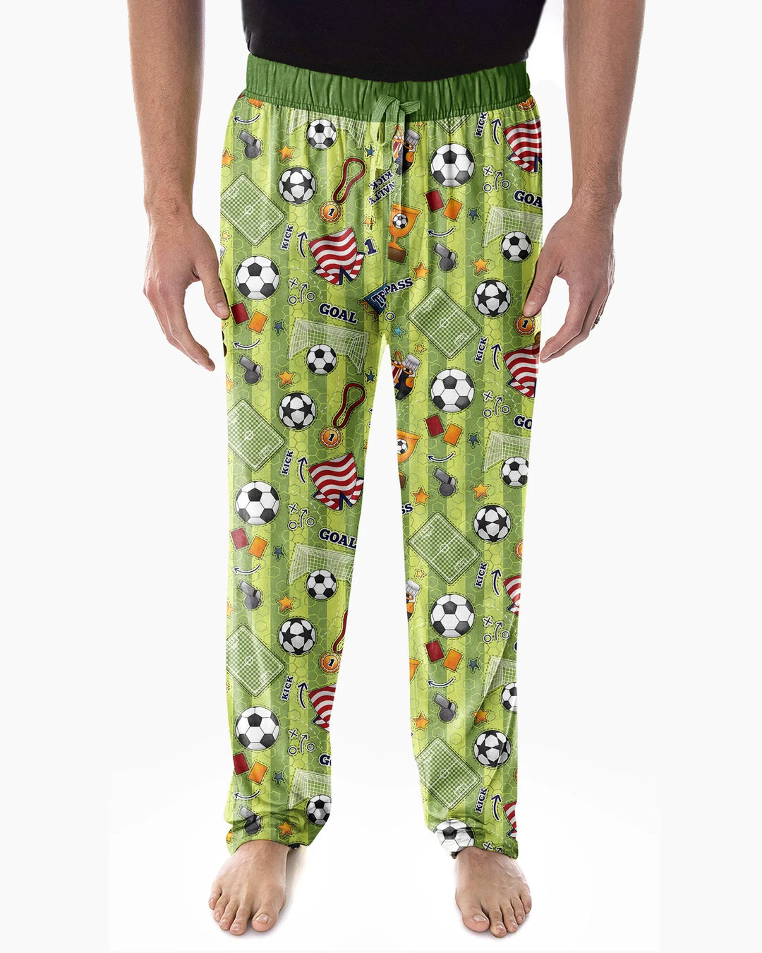 I Love Sports Soccer Bamboo Men's Pajama Set