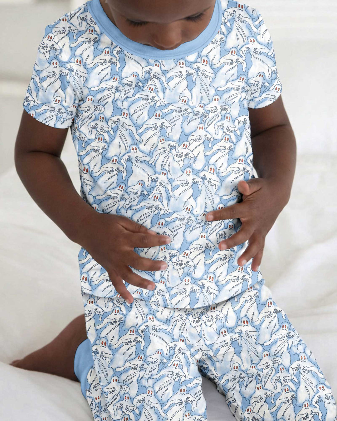 Ghostly Threads Bamboo Two Piece Short Sleeve Pajama Set
