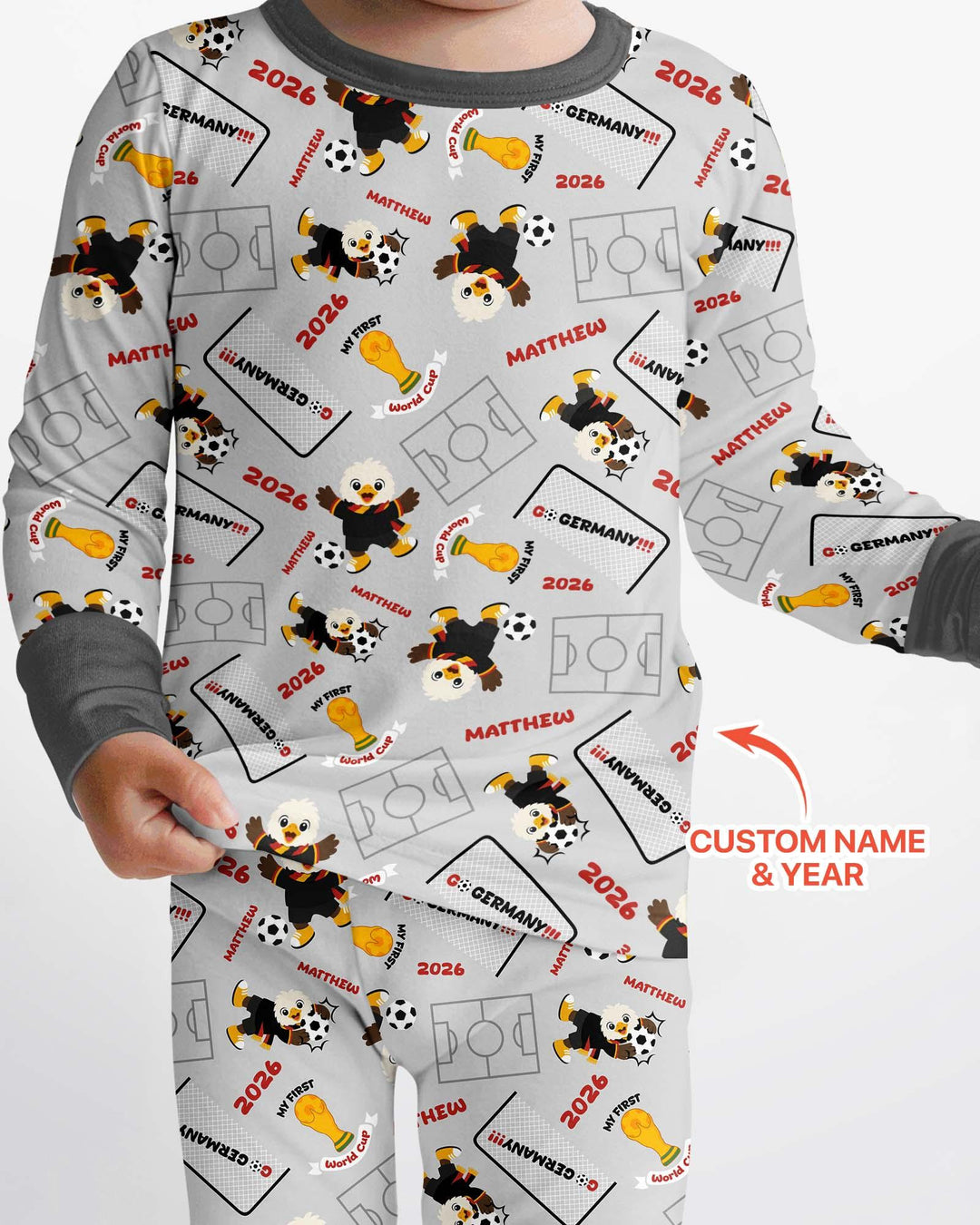 My First World Cup Bamboo Two Piece Long Sleeve Pajama Set