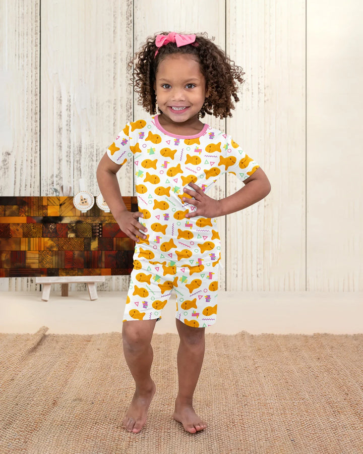 Template Bamboo Two Piece Short Sleeve Shorts Pyjamas Set