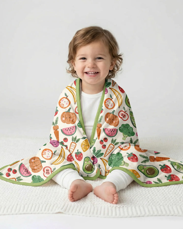 Veggie Friends Family Matching Bamboo Blanket