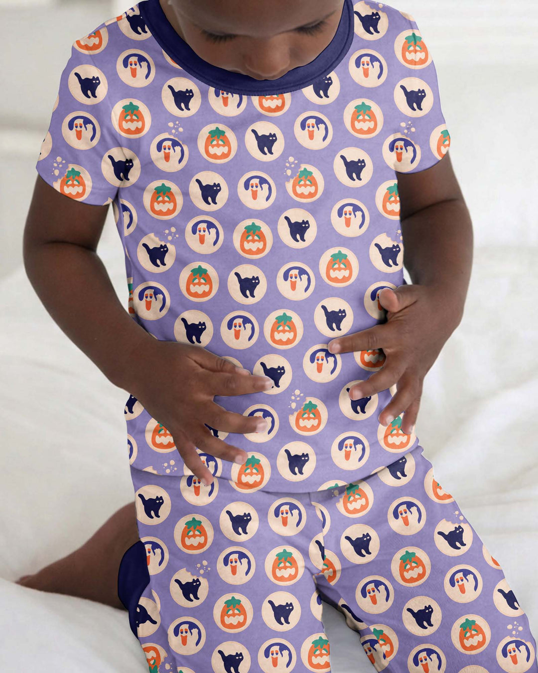 Boo Crew Bamboo Two Piece Short Sleeve Pajama Set