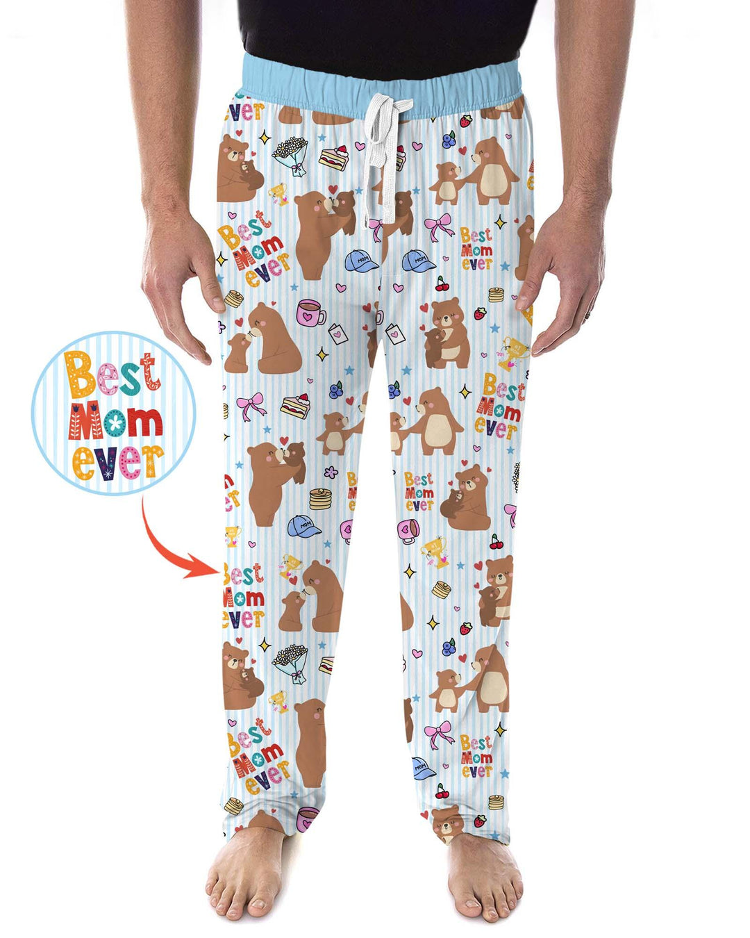 Best Mama Bear Ever Family Matching Bamboo Men's Pajama Set
