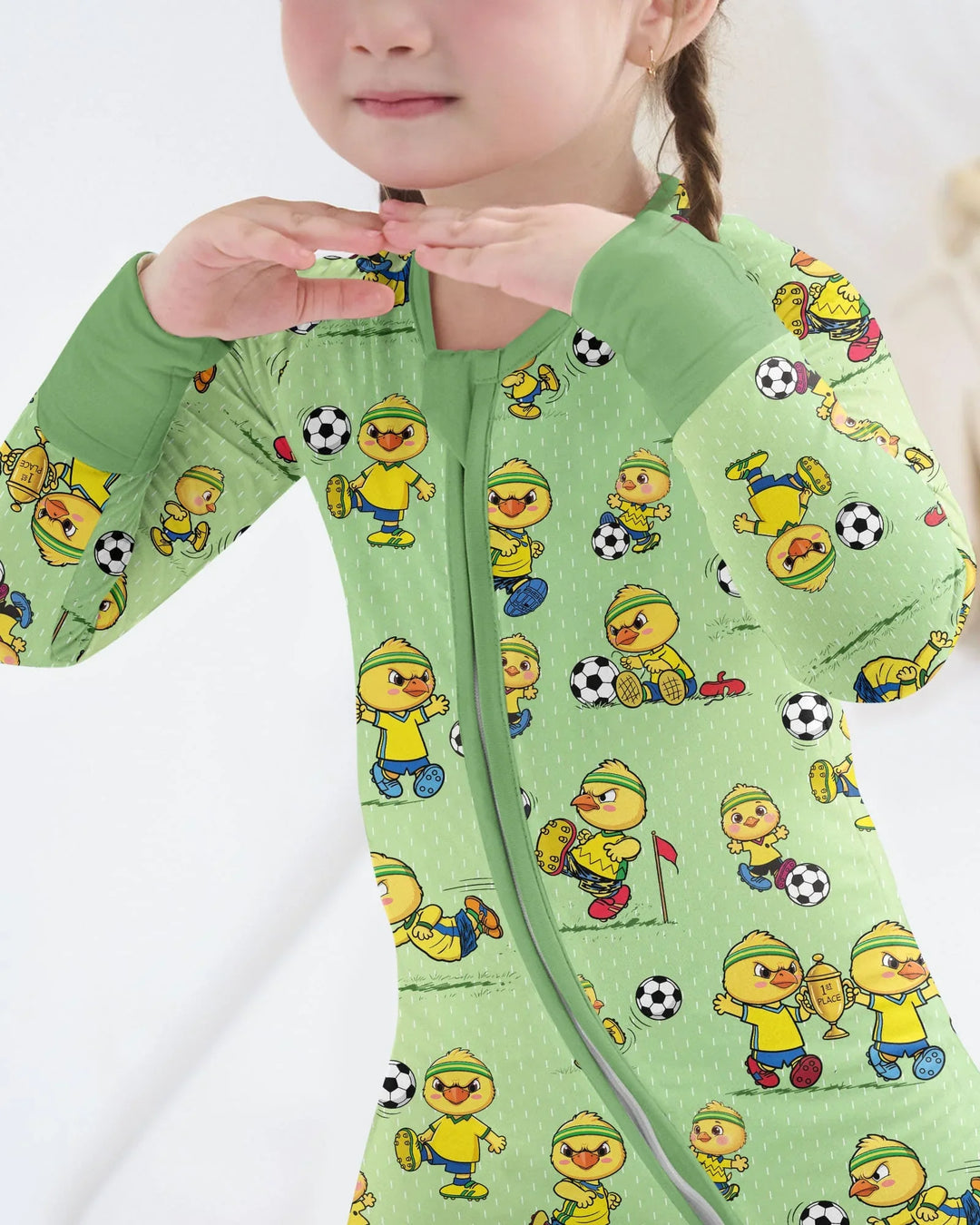 Brasil Soccer Fan Family Matching Bamboo Convertible Zippy