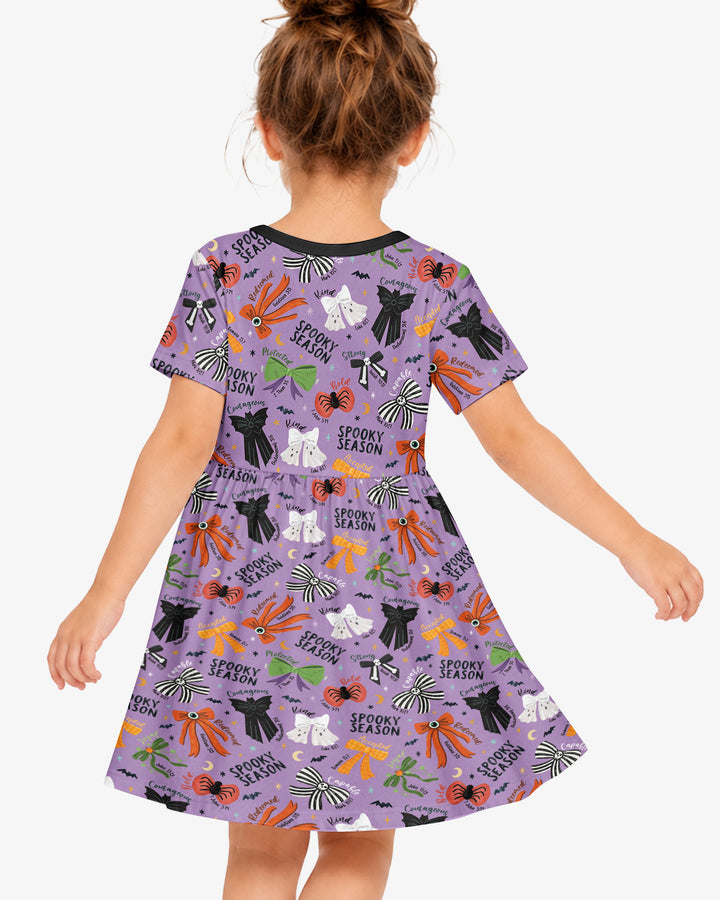 Spooky Bows Spooky Season Bamboo Twirl Dress