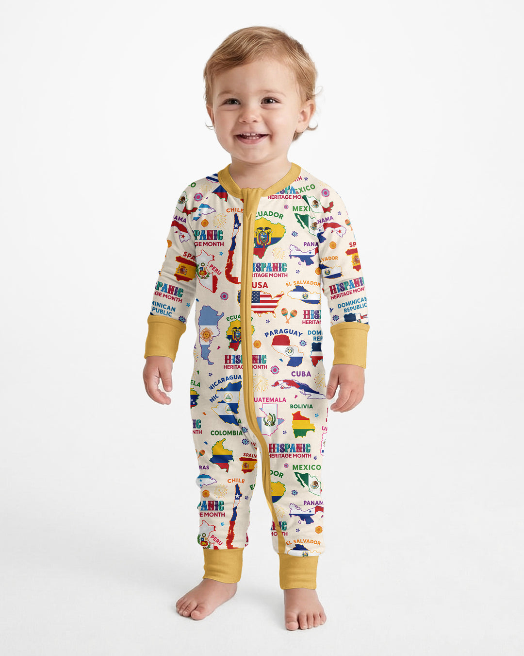 Hispanic Heritage Month Country Flags Bamboo Convertible Zippy