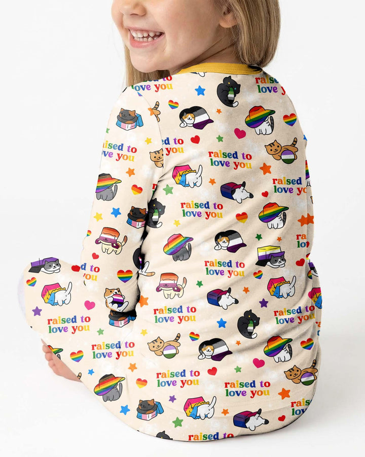 Rainbow Paws Family Matching Bamboo Two Piece Long Sleeve Pajama Set