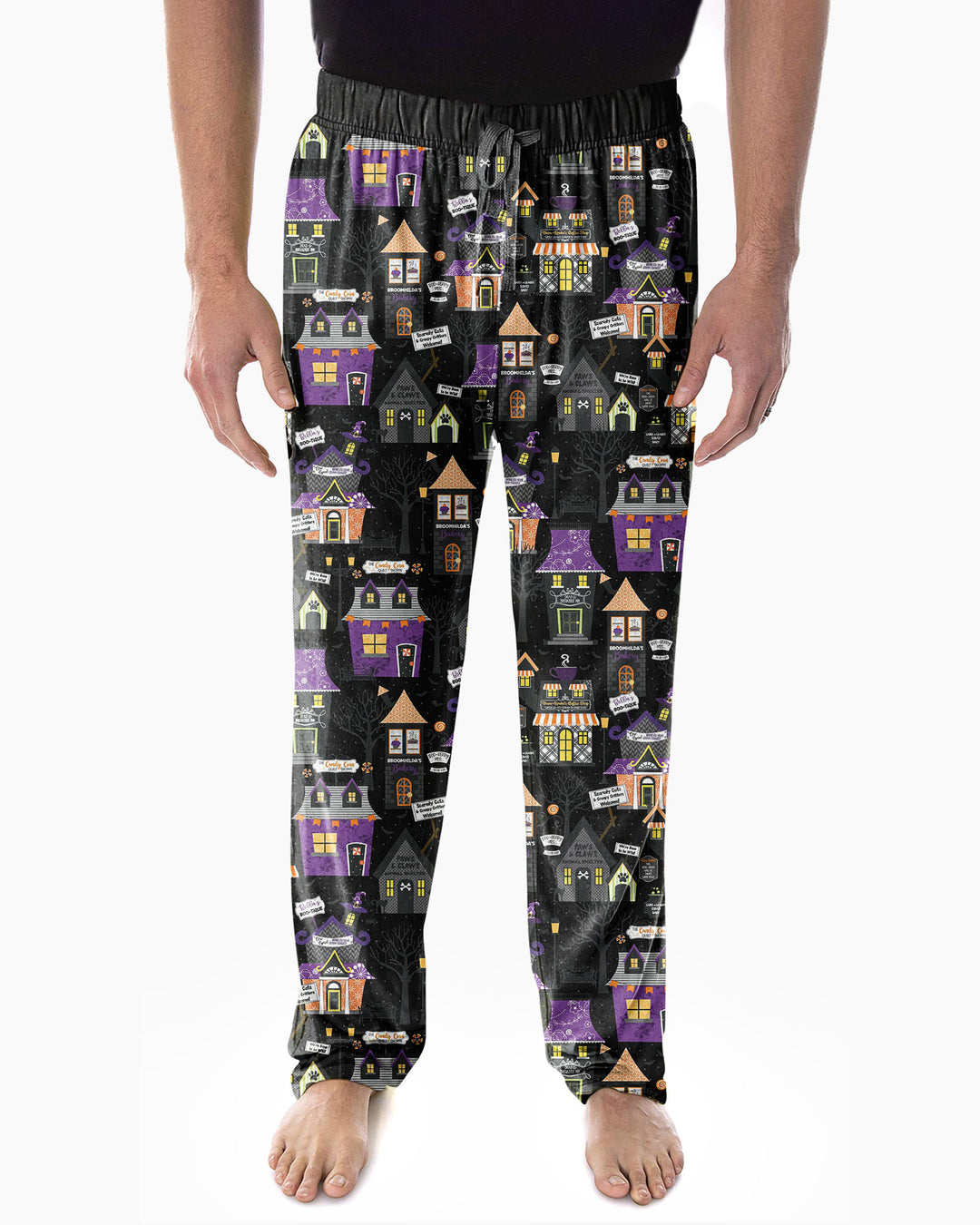 Halloween Hometown Bamboo Men's Pajama Set