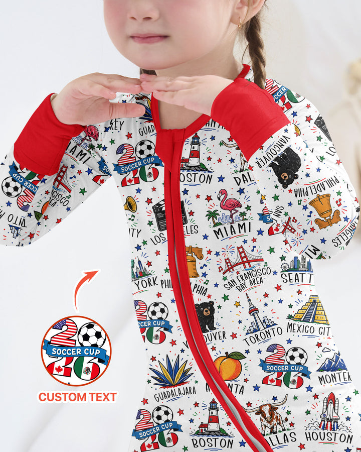 2026 Soccer Cup Host Citties Bamboo Convertible Zippy