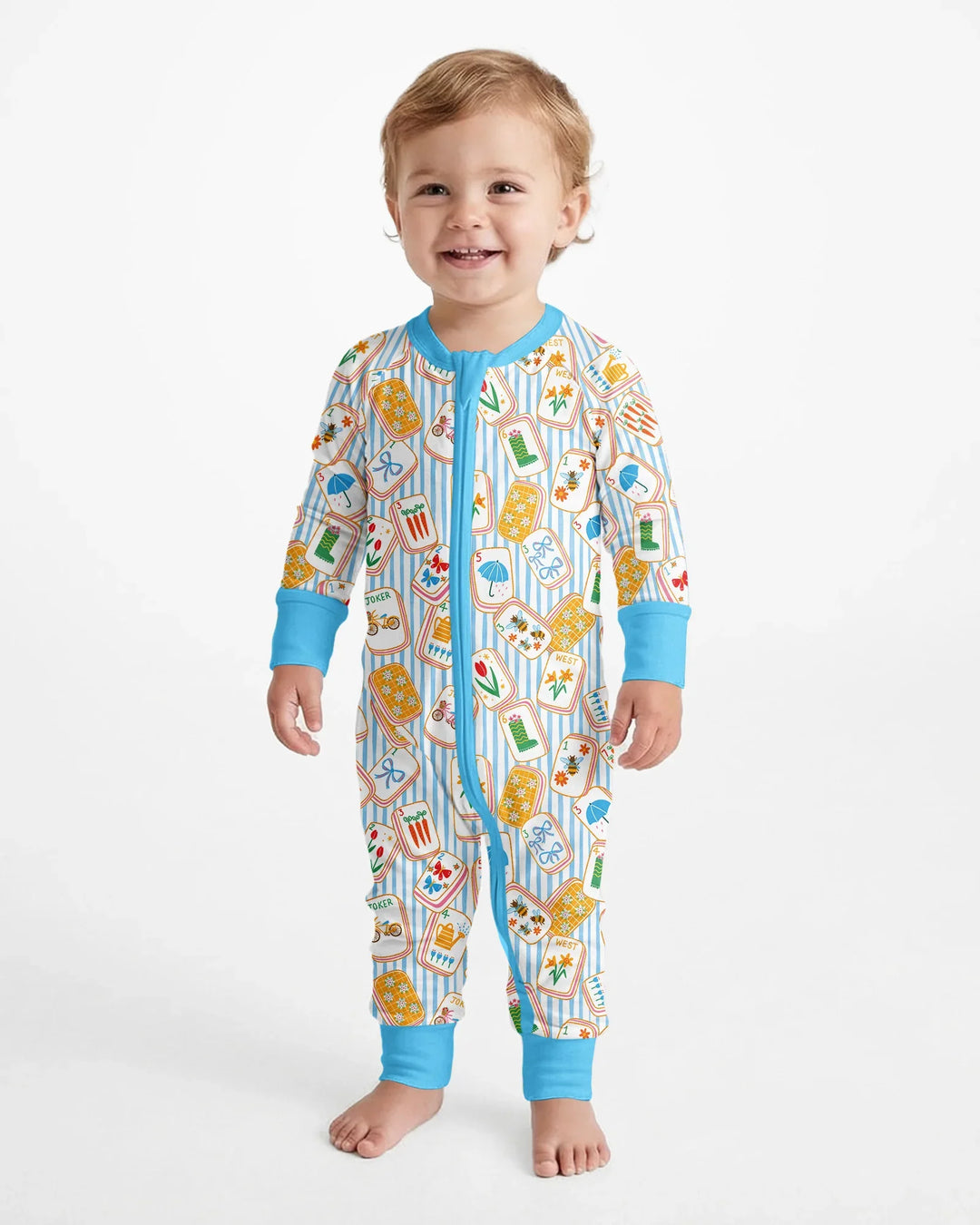 Mahjong Club Mommy & Me Matching Bamboo Convertible Zippy