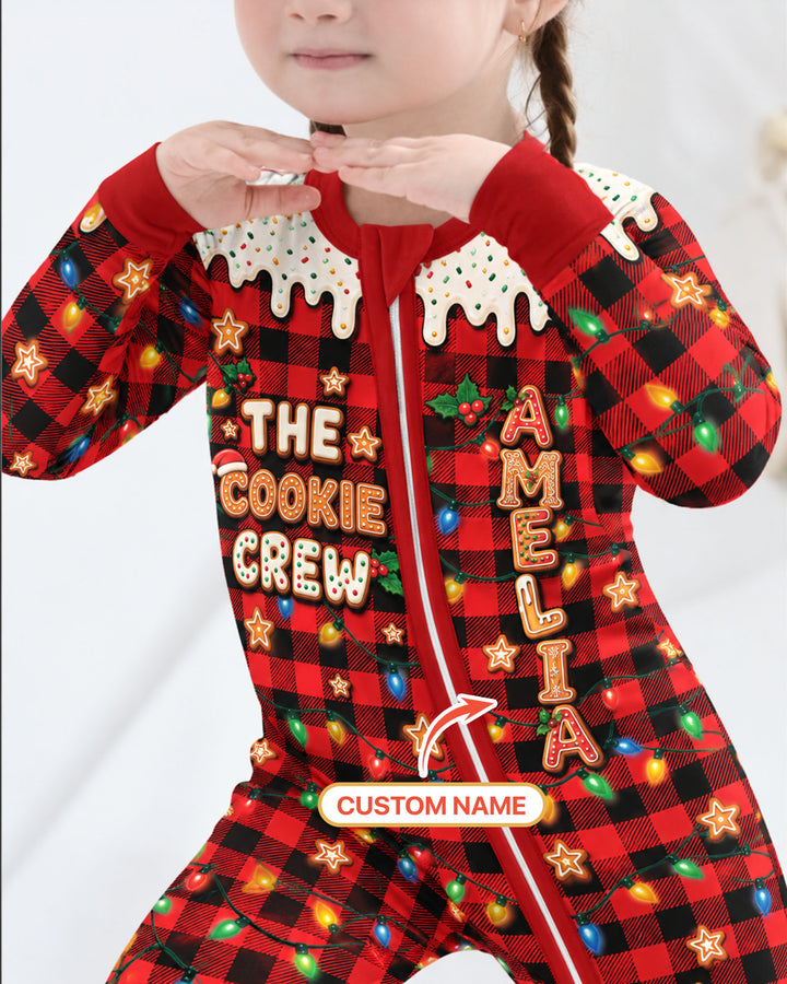 The Cookie Crew Custom Gingerbread Letter Bamboo Convertible Zippy