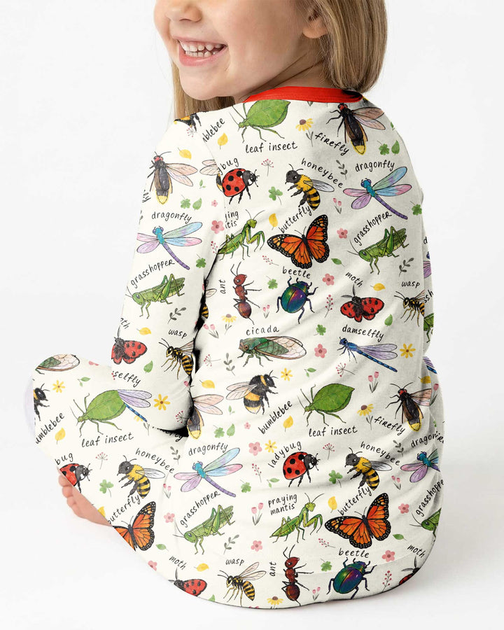 Bug Learning Bamboo Two Piece Long Sleeve Pajama Set