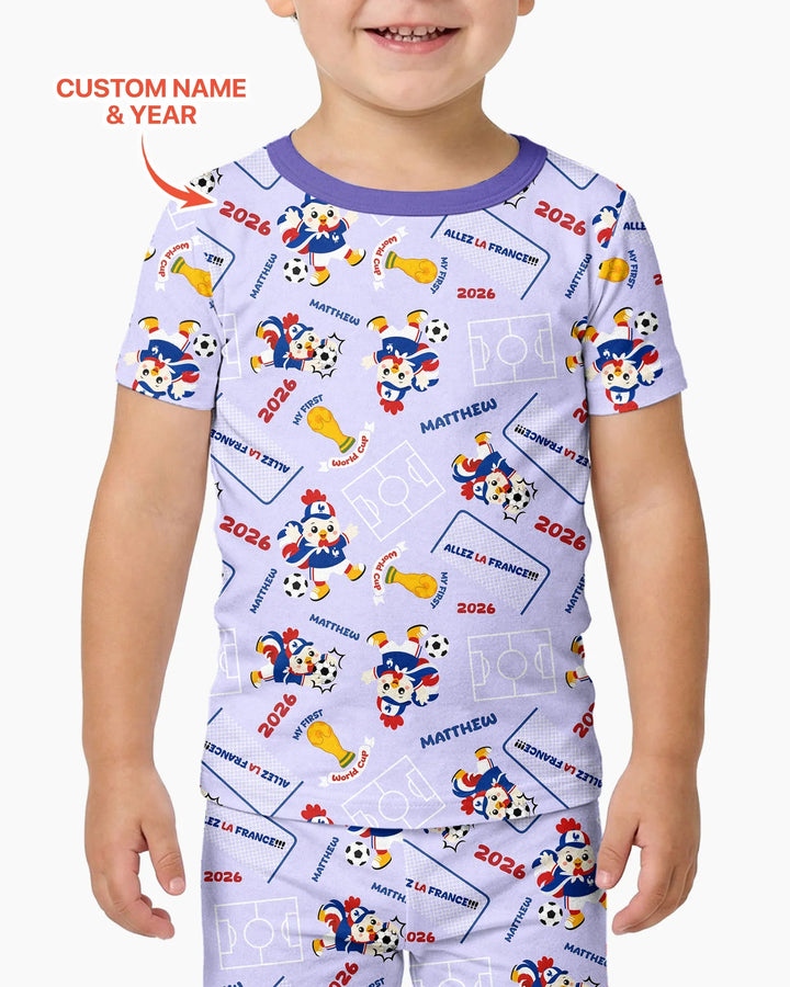 My First World Cup Bamboo Two Piece Short Sleeve Pajama Set