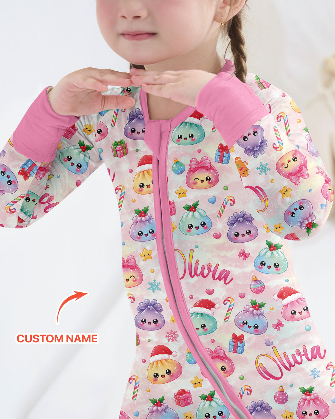 Christmas Dumpling Bamboo Convertible Zippy