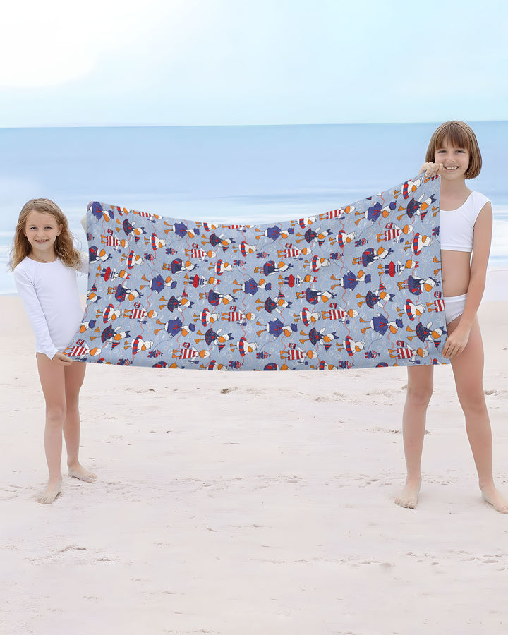 Freedom Floaties Family Matching Bamboo Beach Towel